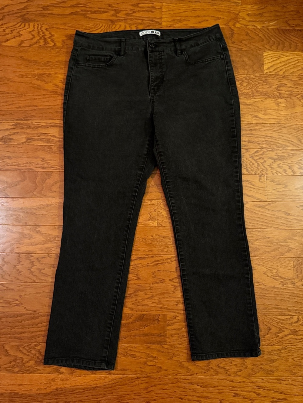 Code Bleu Straight Leg Black Women's Petite Jeans Size 14PS